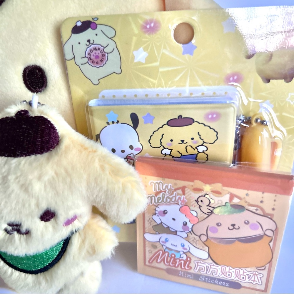 💛(POM352) Pompompurin Adorable 13-Piece Pencil Case Mini Fun Bundle! - Picture 6 of 9